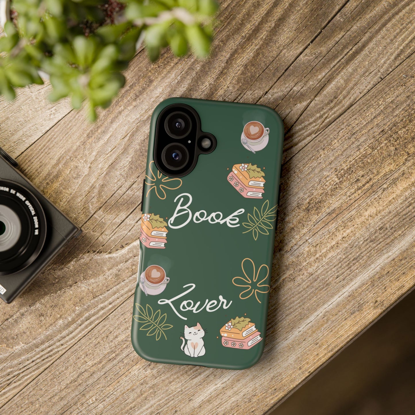 Book Lover Green Phone Case
