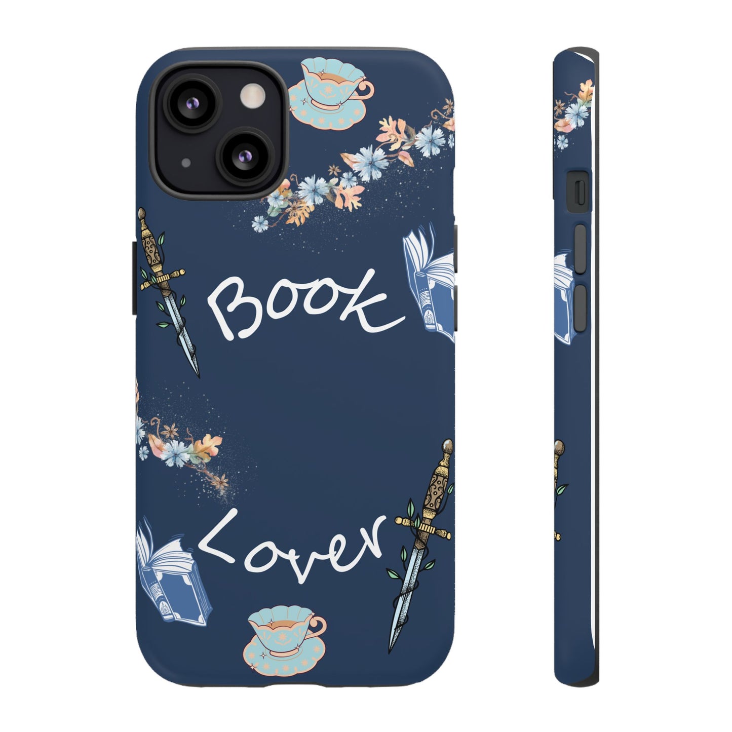 Book Lover Navy Phone Case
