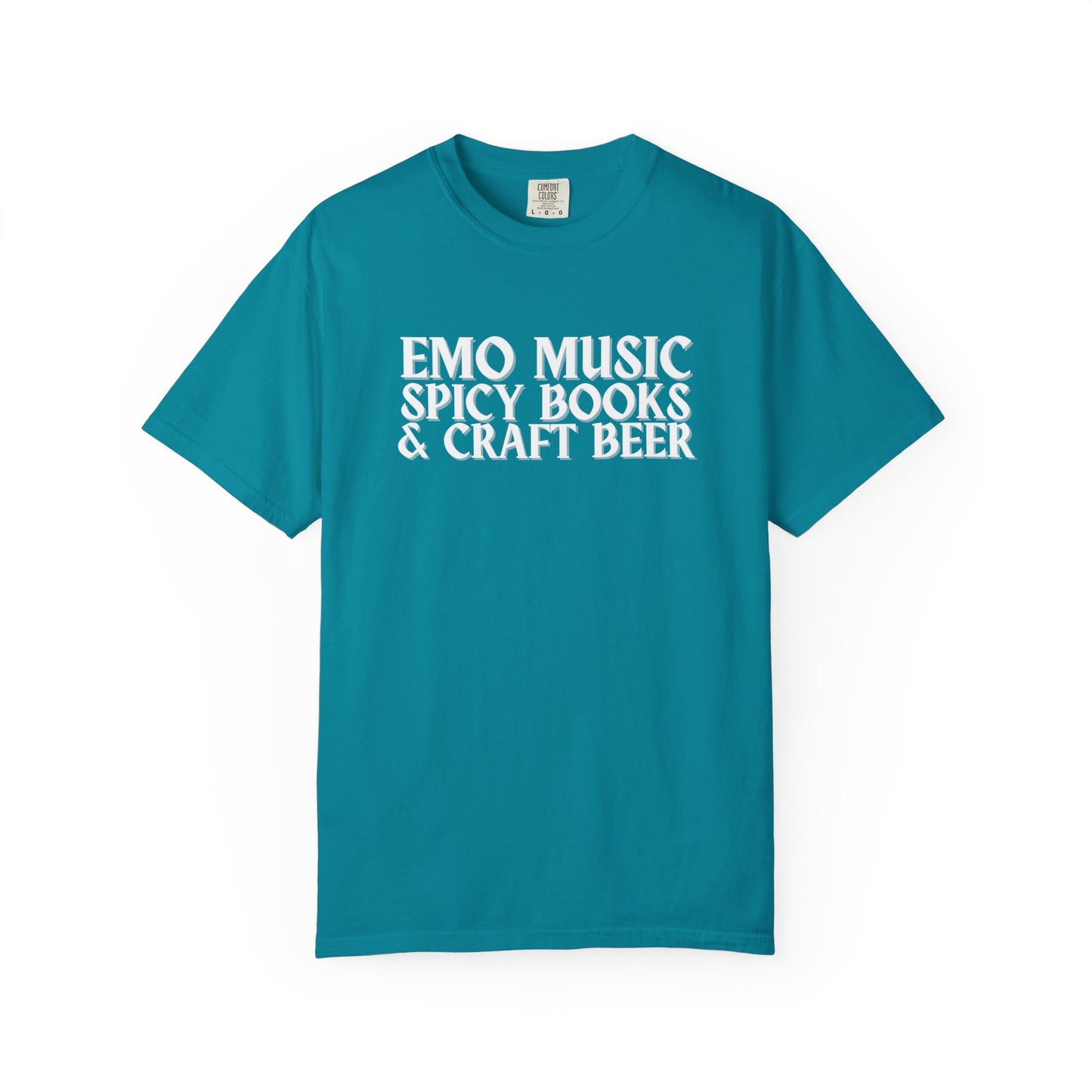 Emo Music, Spicy Books & Craft Beer Tee