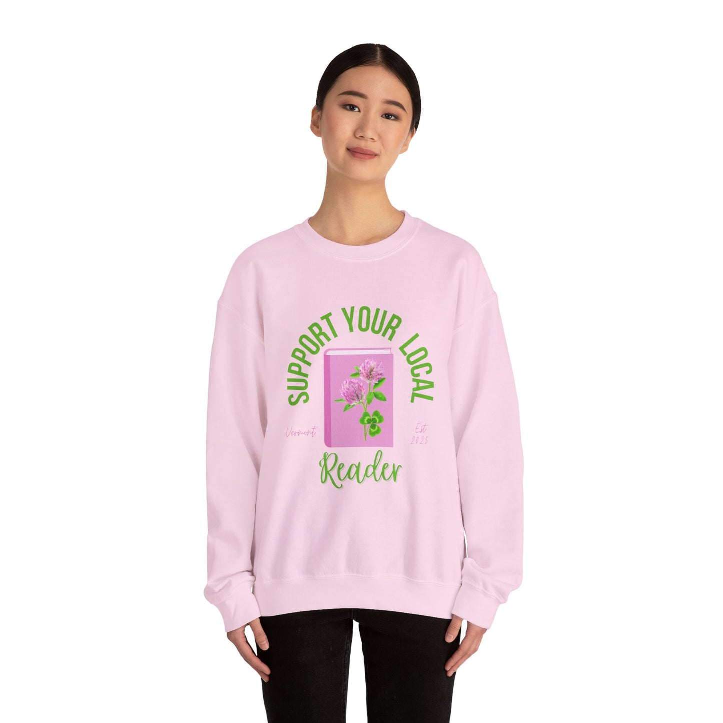 Support Your Local Reader VT Crewneck
