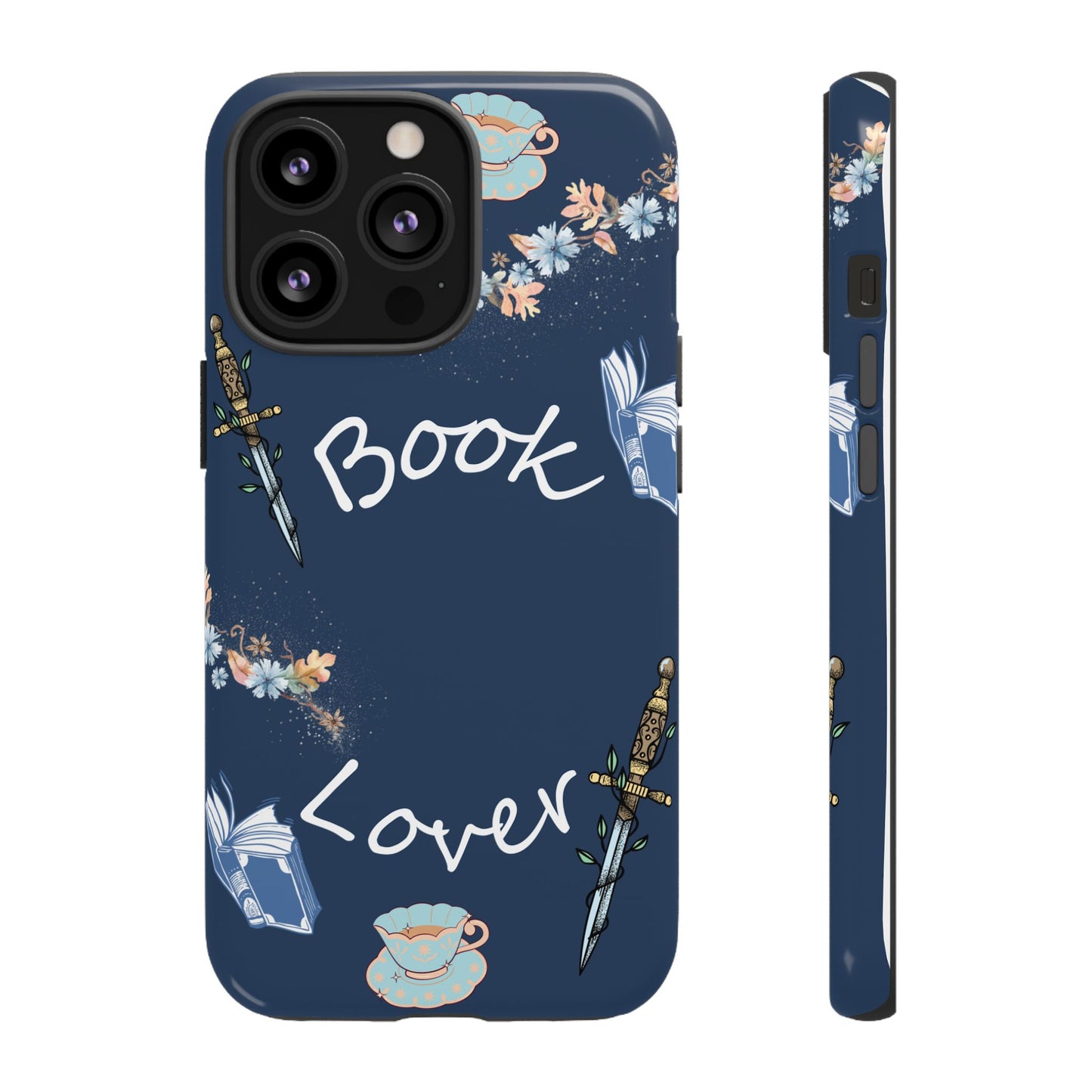 Book Lover Navy Phone Case