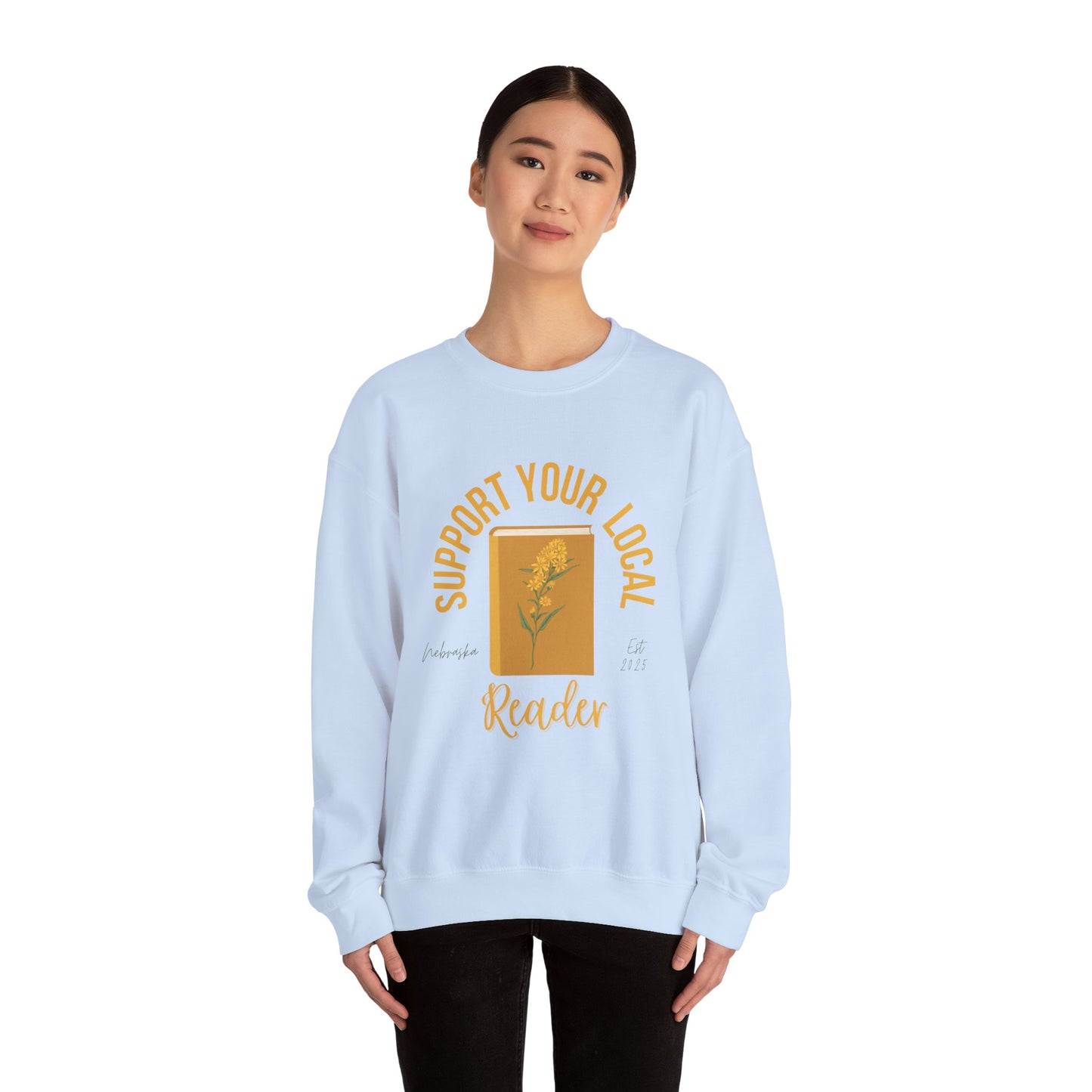 Support Your Local Reader NE Crewneck