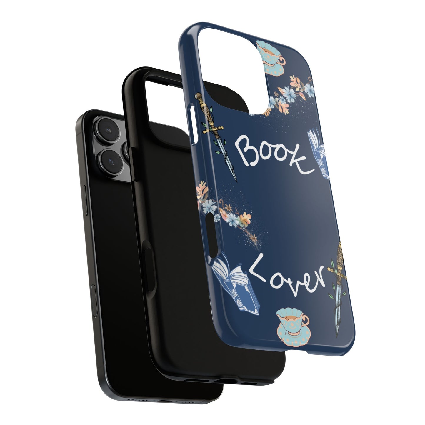 Book Lover Navy Phone Case