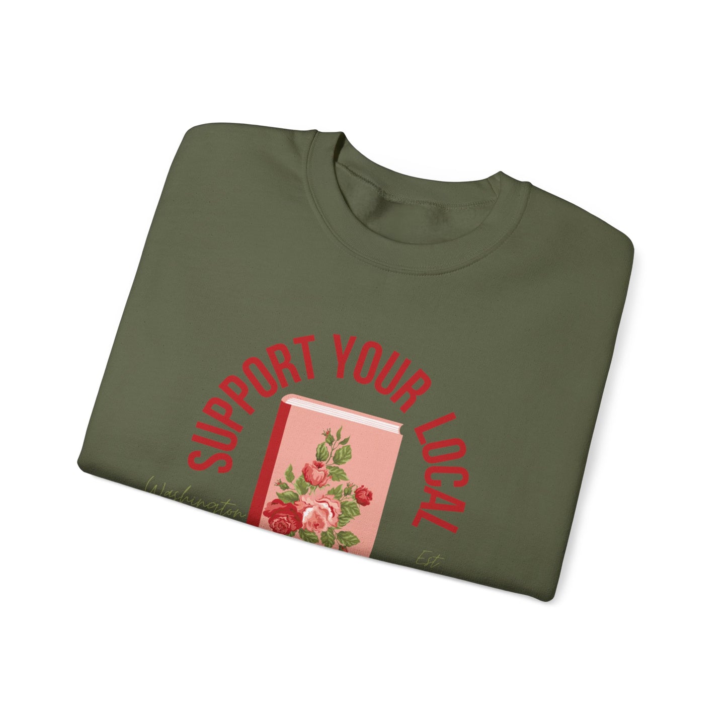 Support Your Local Reader DC Crewneck