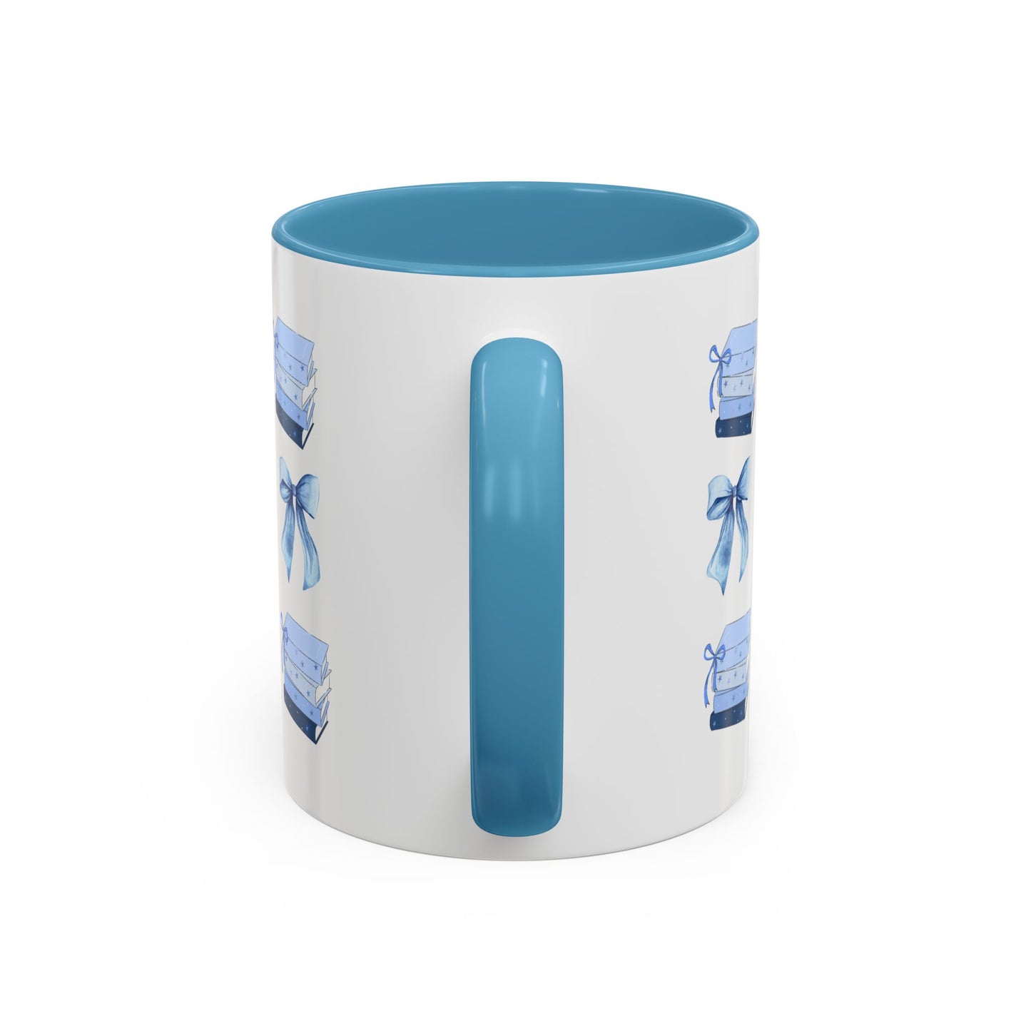 Blue Bookish Bow Mug