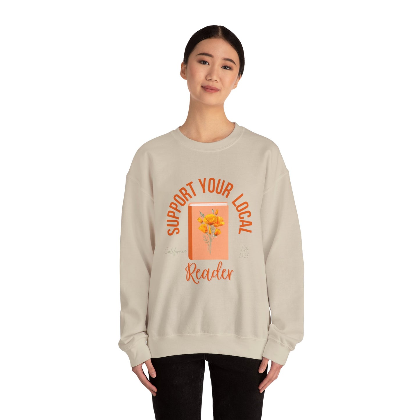 Support Your Local Reader CA Crewneck