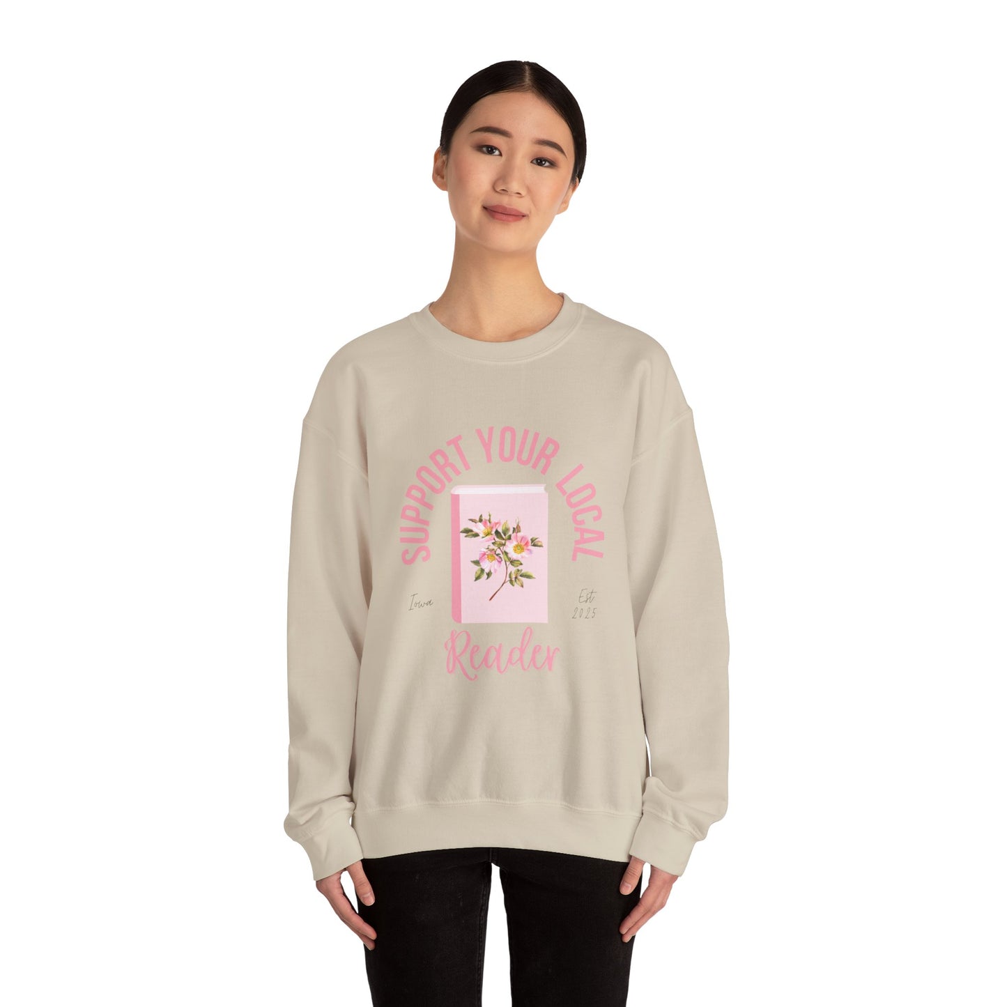 Support Your Local Reader IA Crewneck