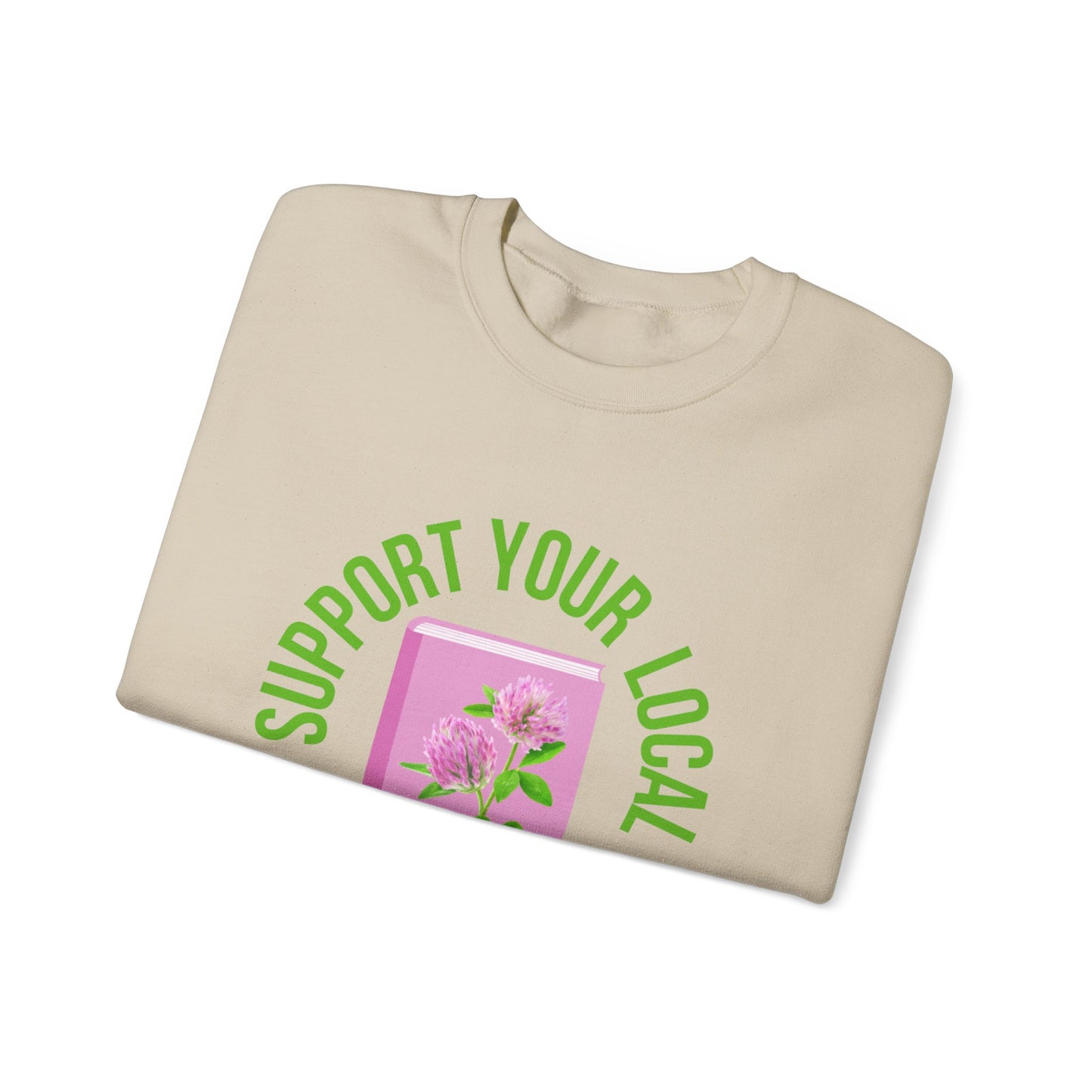 Support Your Local Reader VT Crewneck