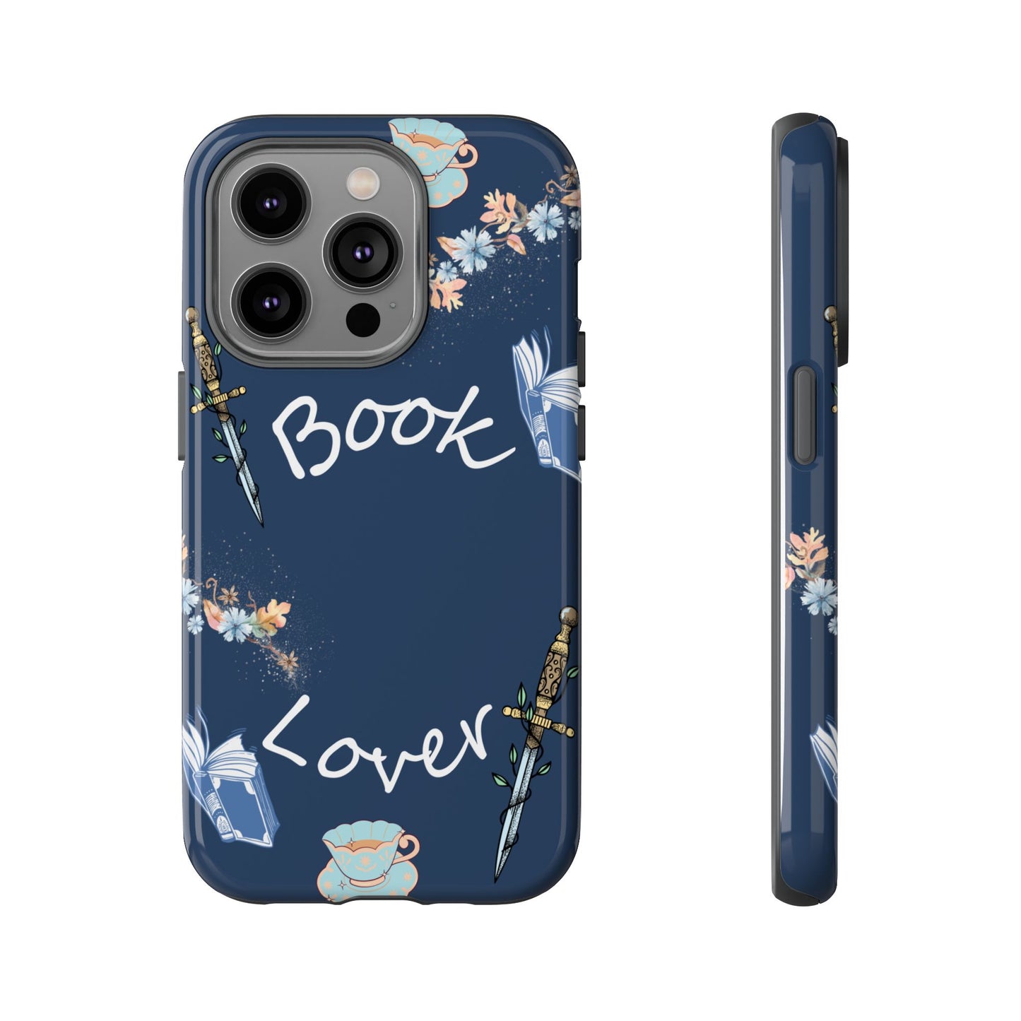 Book Lover Navy Phone Case