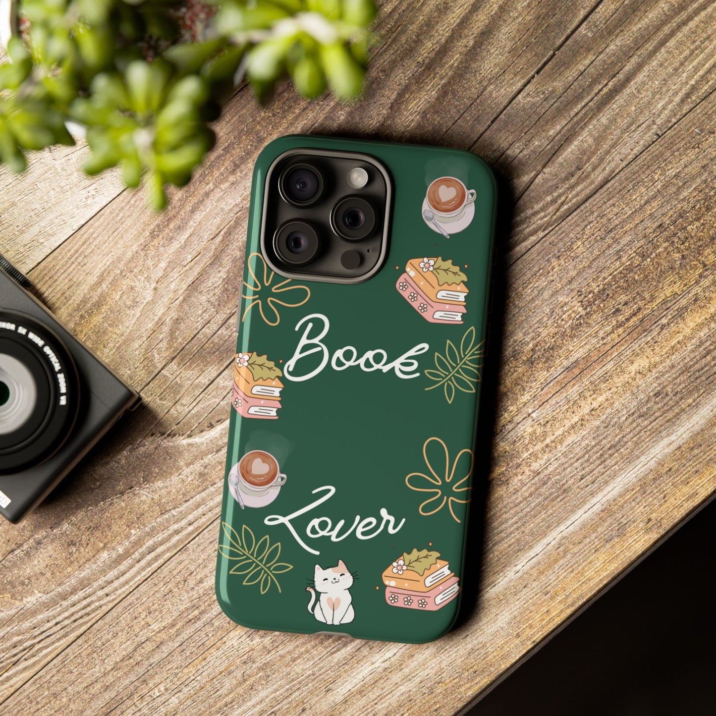 Book Lover Green Phone Case