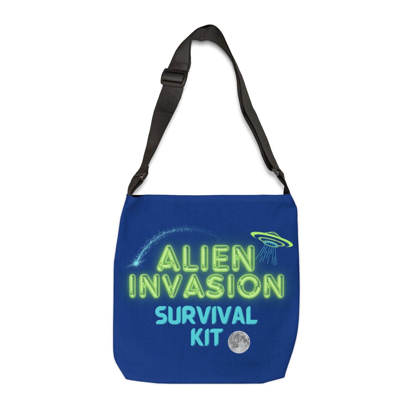 Alien Invasion Tote Bag Blue