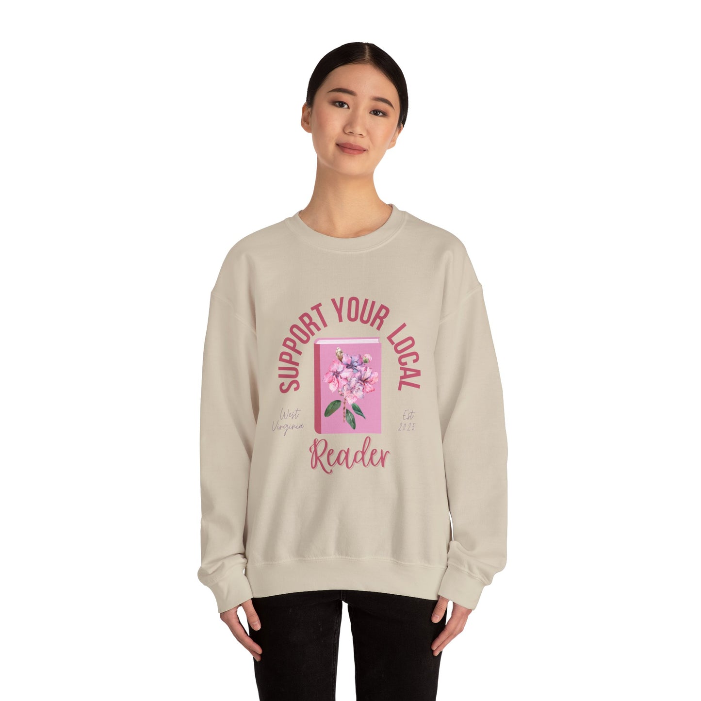 Support Your Local Reader WV Crewneck
