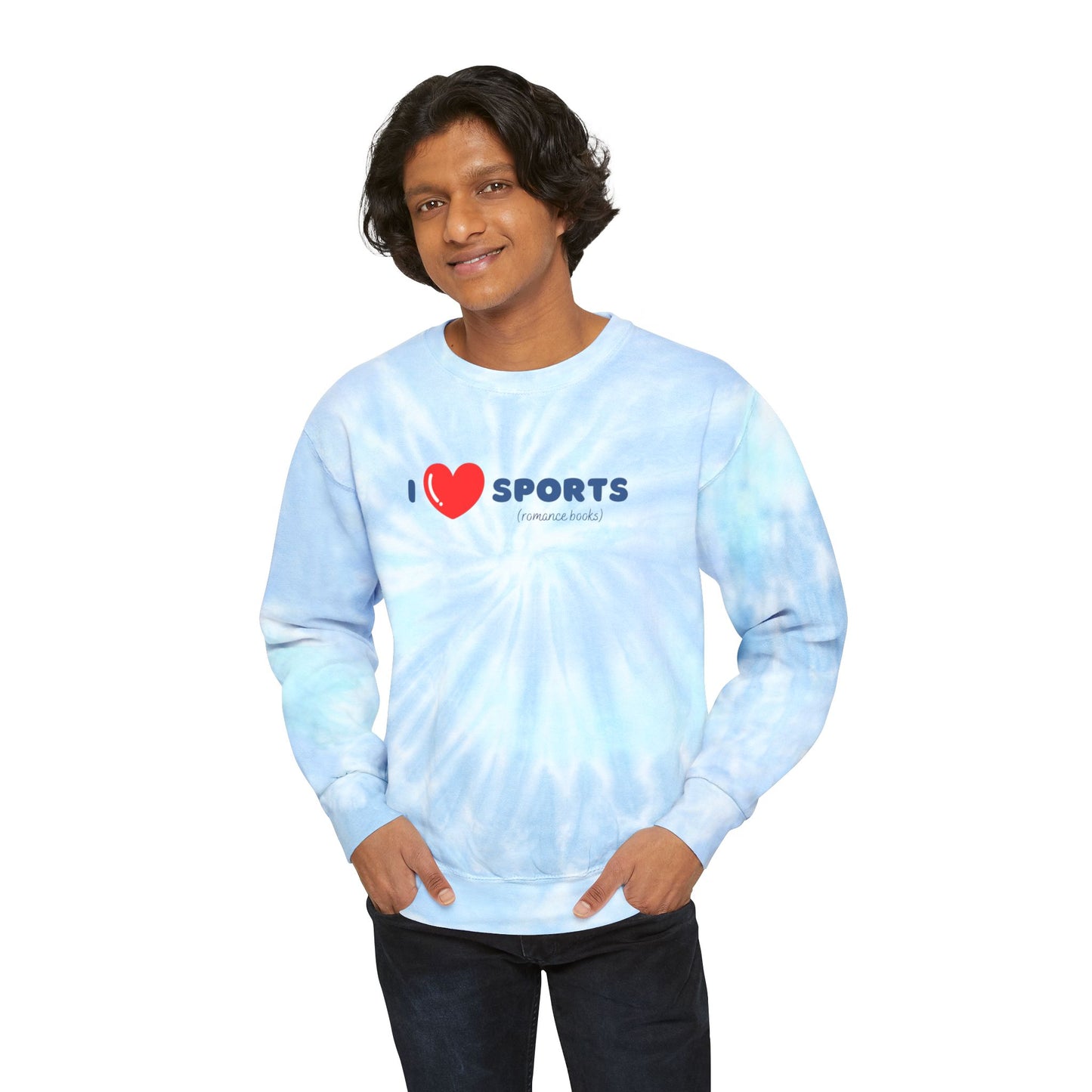 Sports Romance Books Tie-Dye Crew