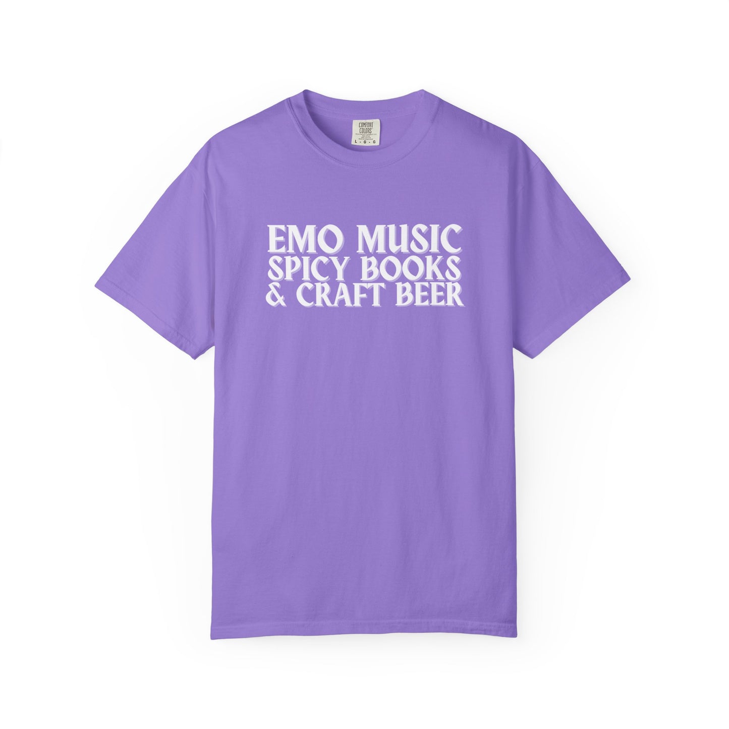 Emo Music, Spicy Books & Craft Beer Tee