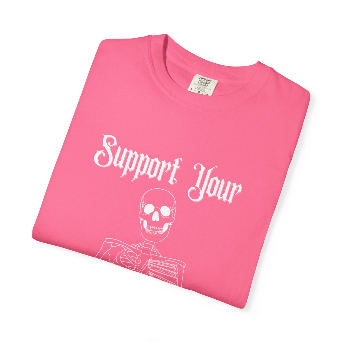 Support Your Local Reader Skeleton Tee