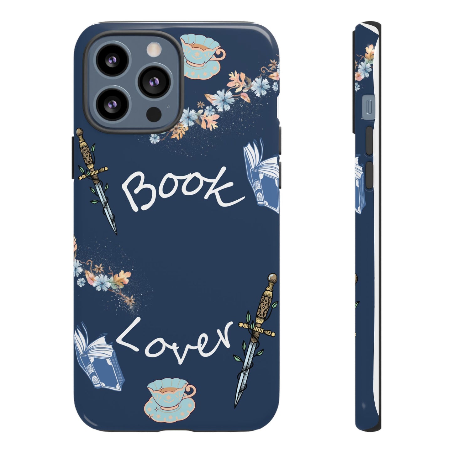 Book Lover Navy Phone Case