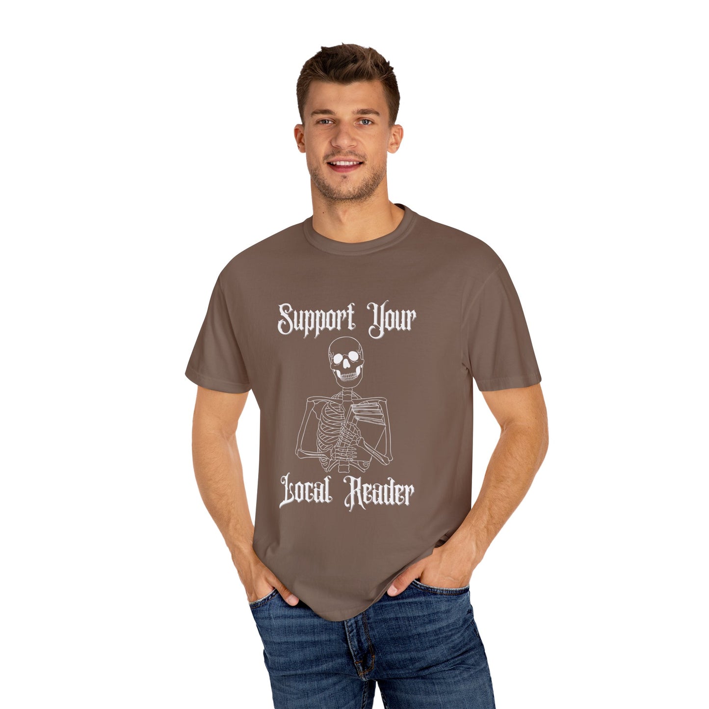 Support Your Local Reader Skeleton Tee
