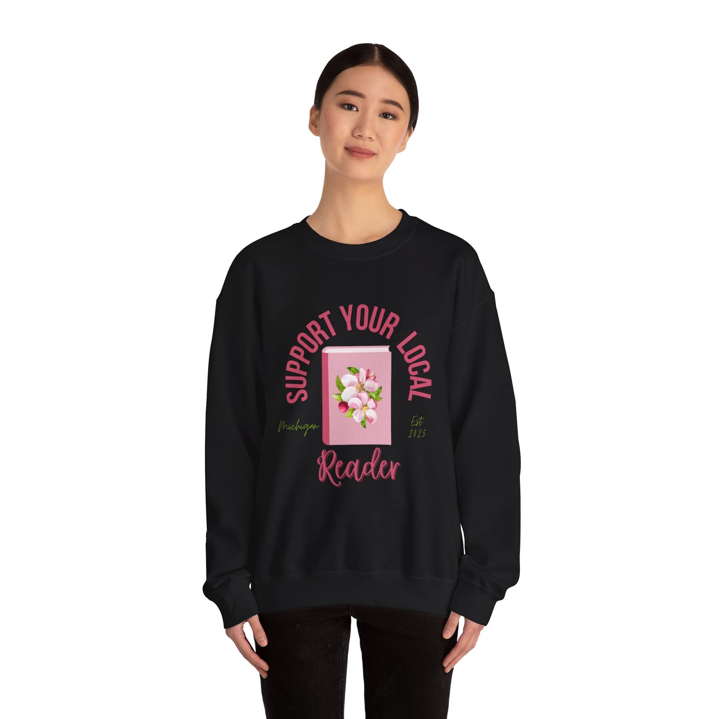 Support Your Local Reader MI Crewneck