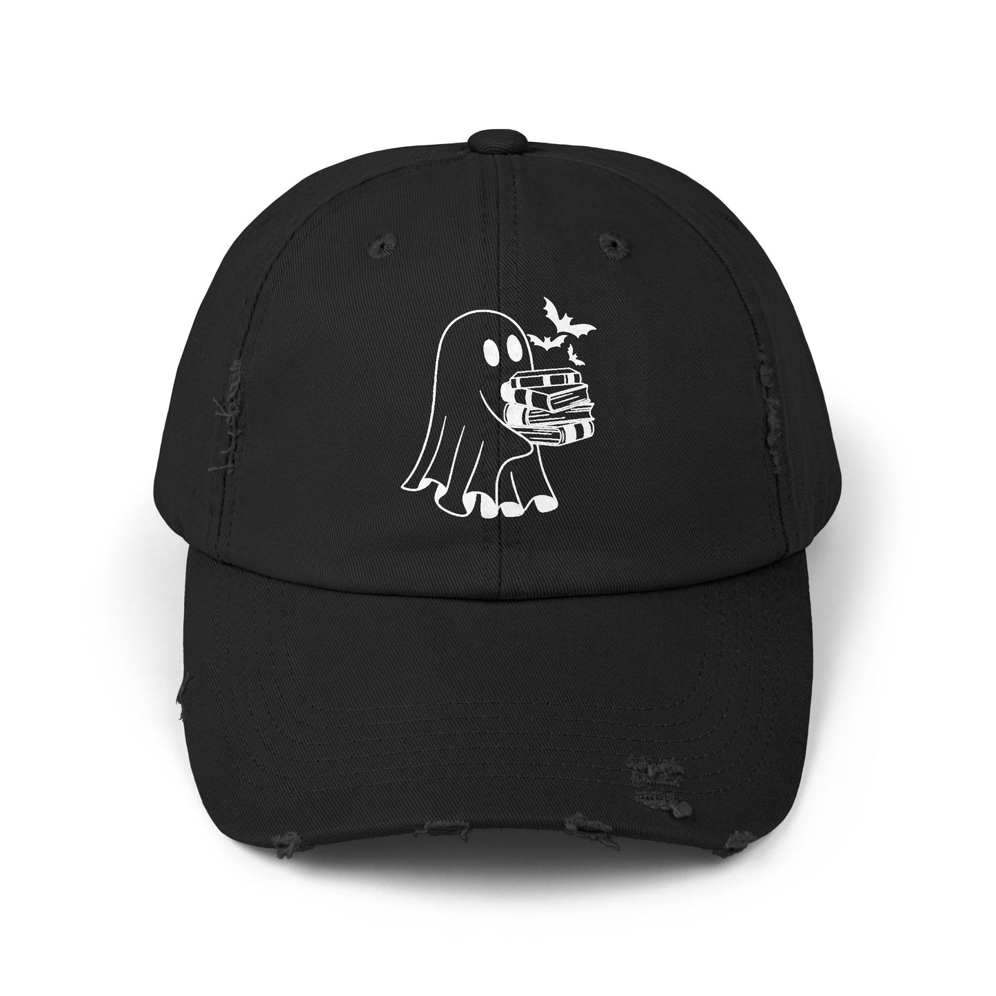 Ghost Holding Books Hat