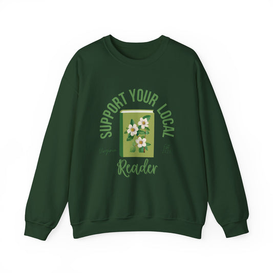 Support Your Local Reader VA Crewneck
