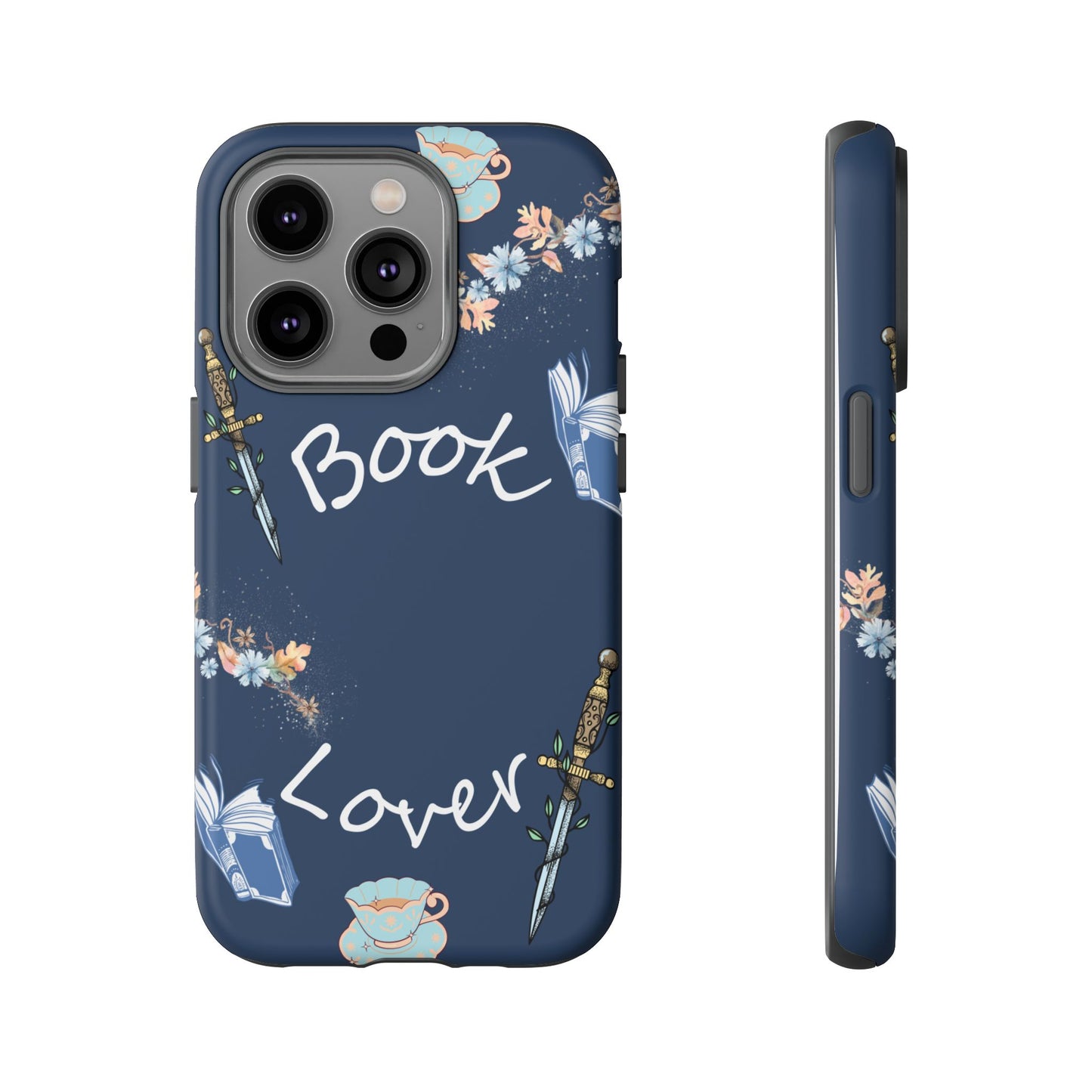 Book Lover Navy Phone Case