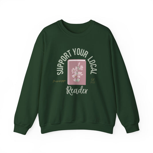 Support Your Local Reader MS Crewneck