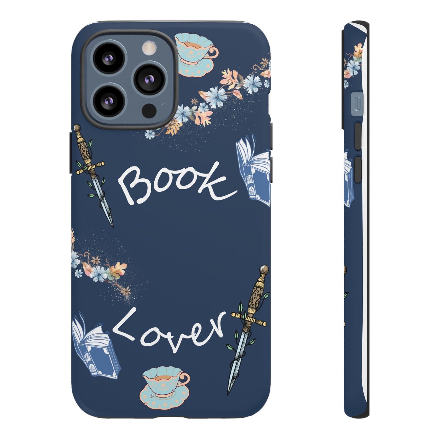 Book Lover Navy Phone Case