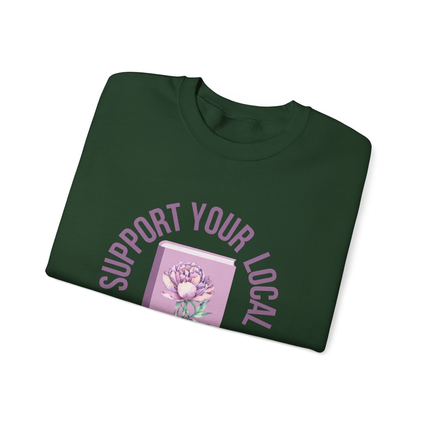 Support Your Local Reader IN Crewneck
