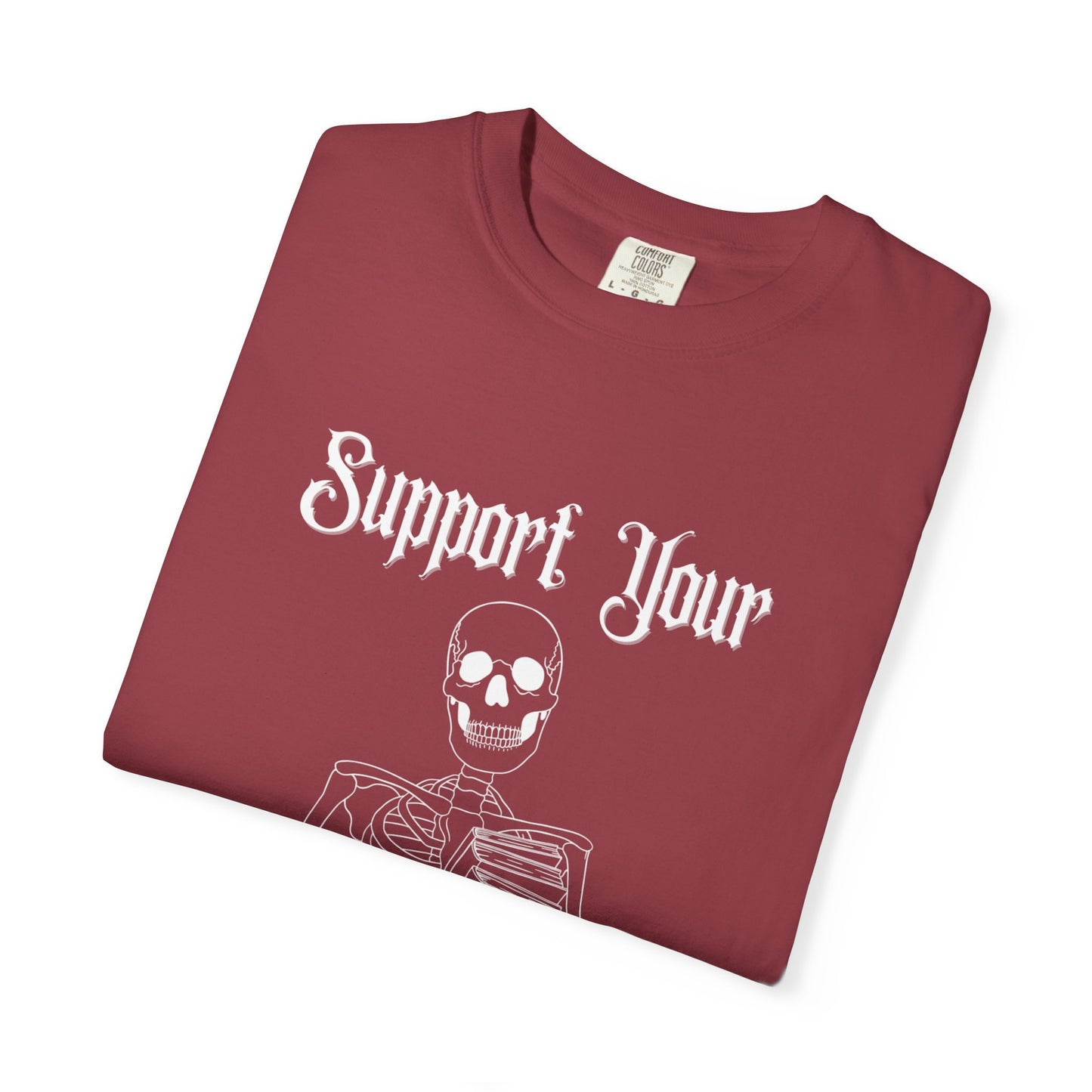 Support Your Local Reader Skeleton Tee