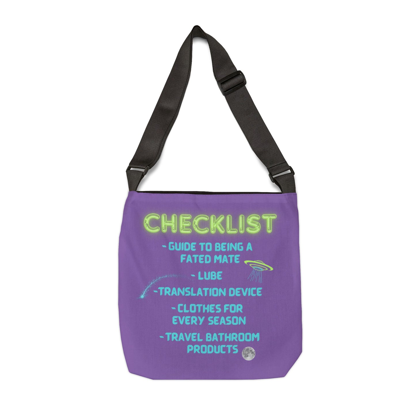 Alien Invasion Tote Bag Purple