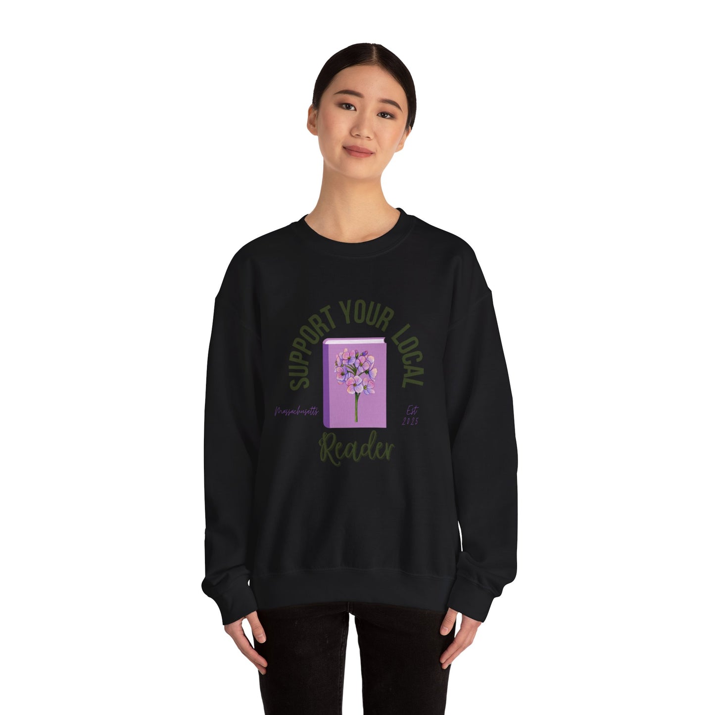 Support Your Local Reader MA Crewneck