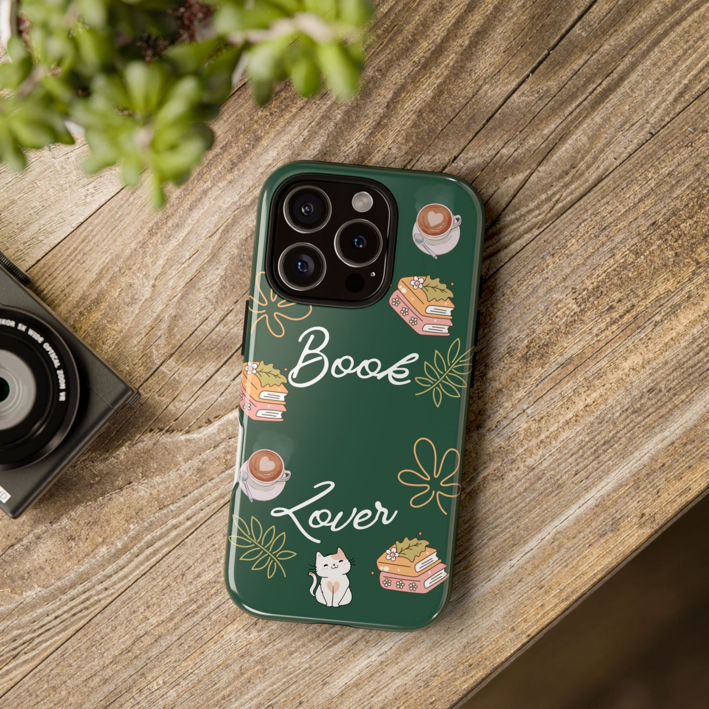 Book Lover Green Phone Case