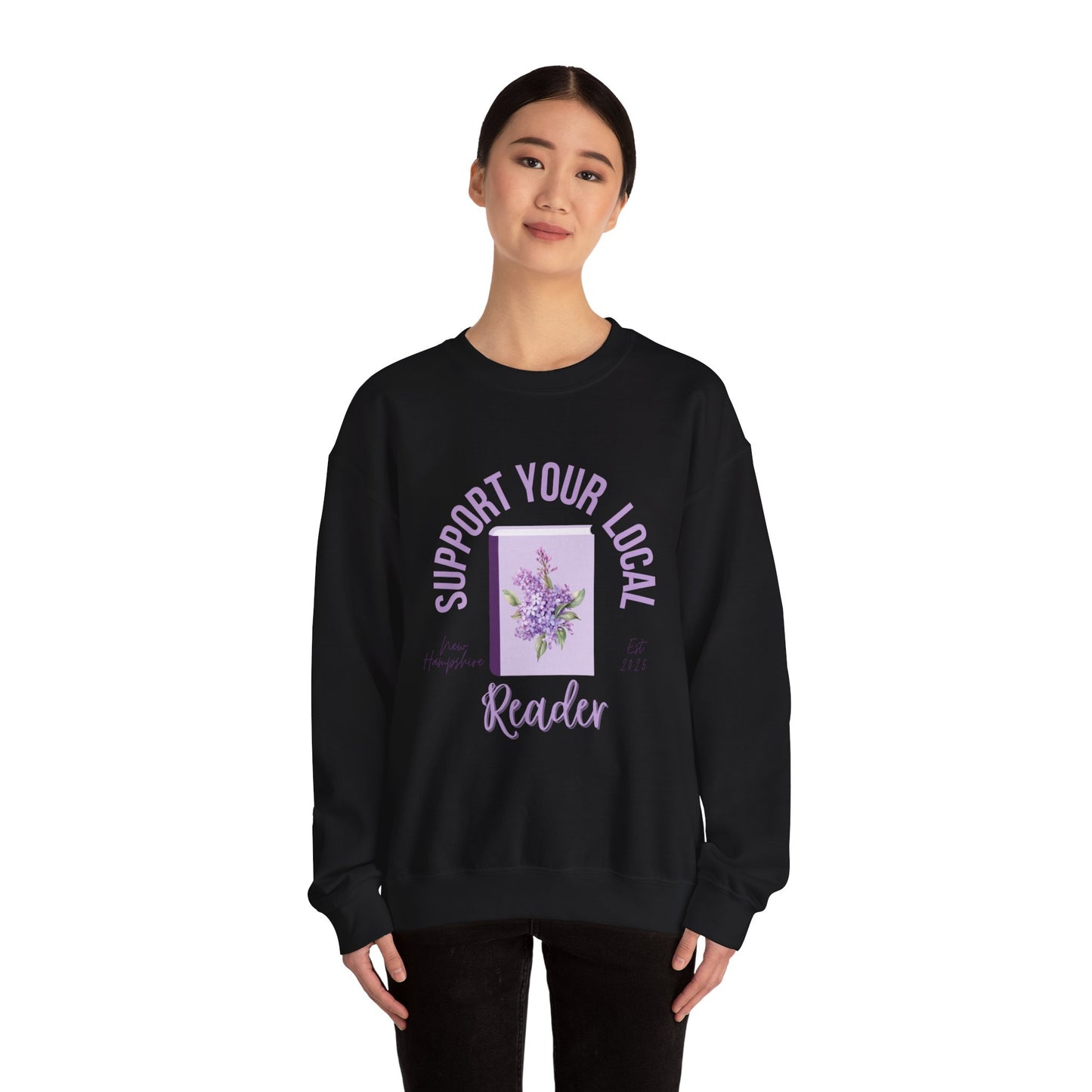 Support Your Local Reader NH Crewneck