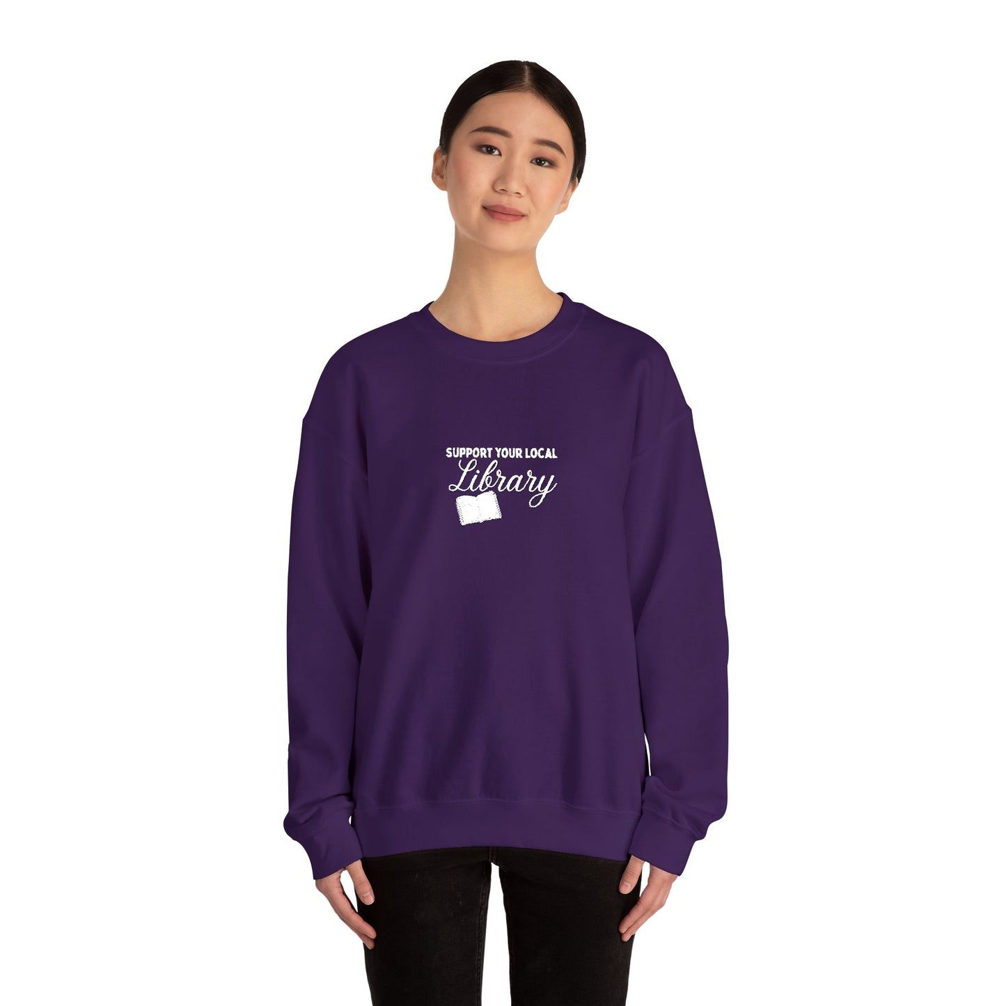 Support Your Local Library Crew Embroidered