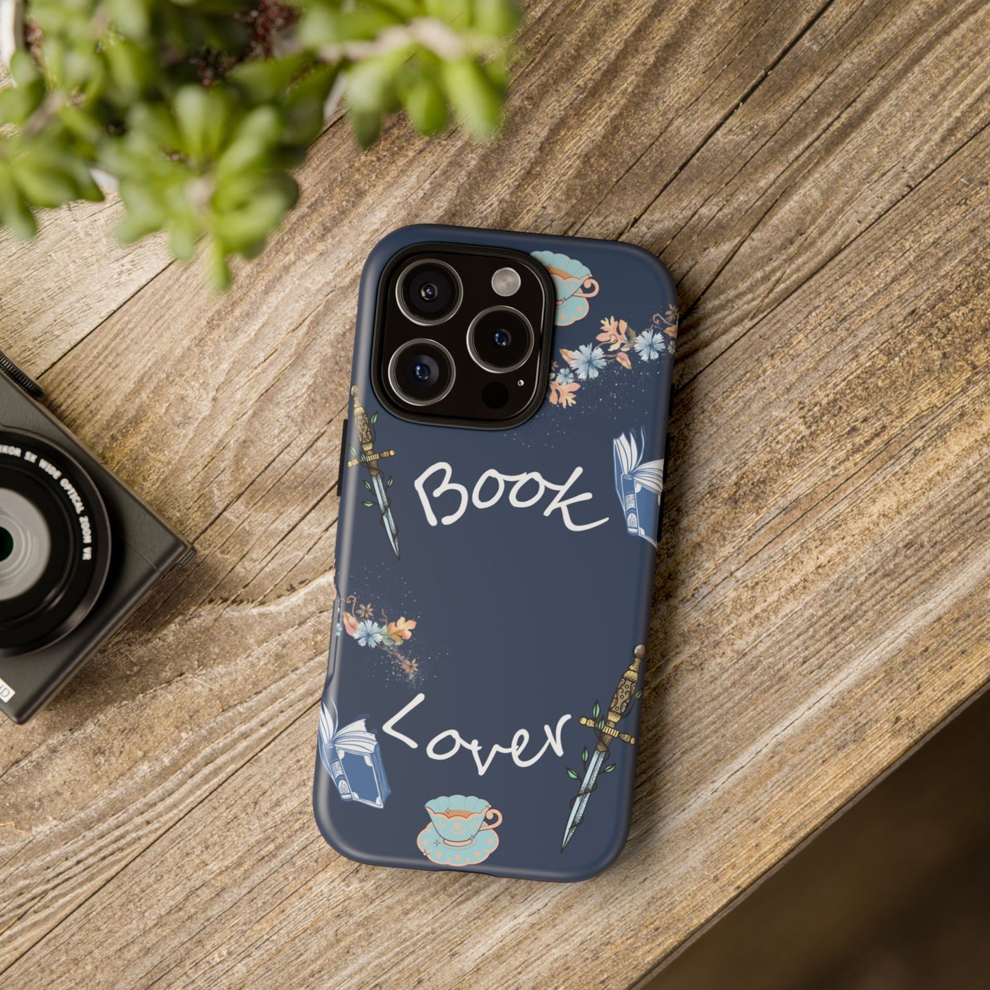 Book Lover Navy Phone Case