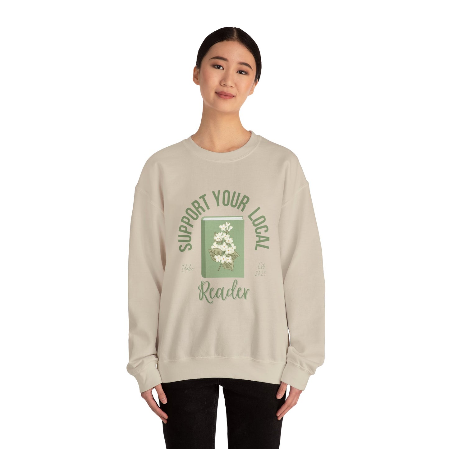 Support Your Local Reader ID Crewneck