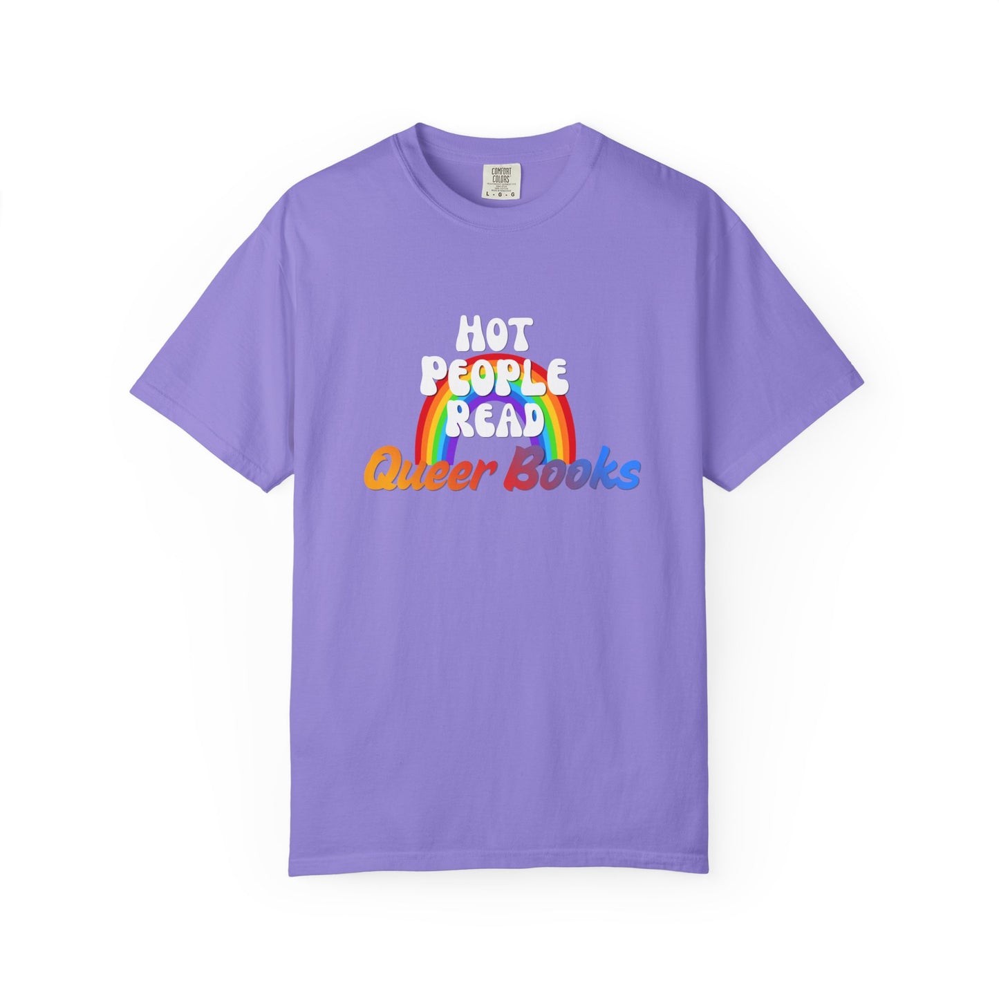 Read Queer Books Yellow to Blue Tee