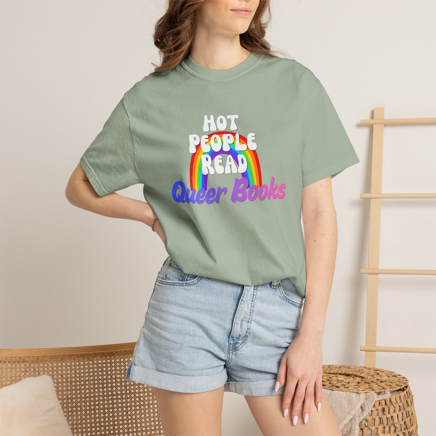 Read Queer Books Blue to Pink Tee