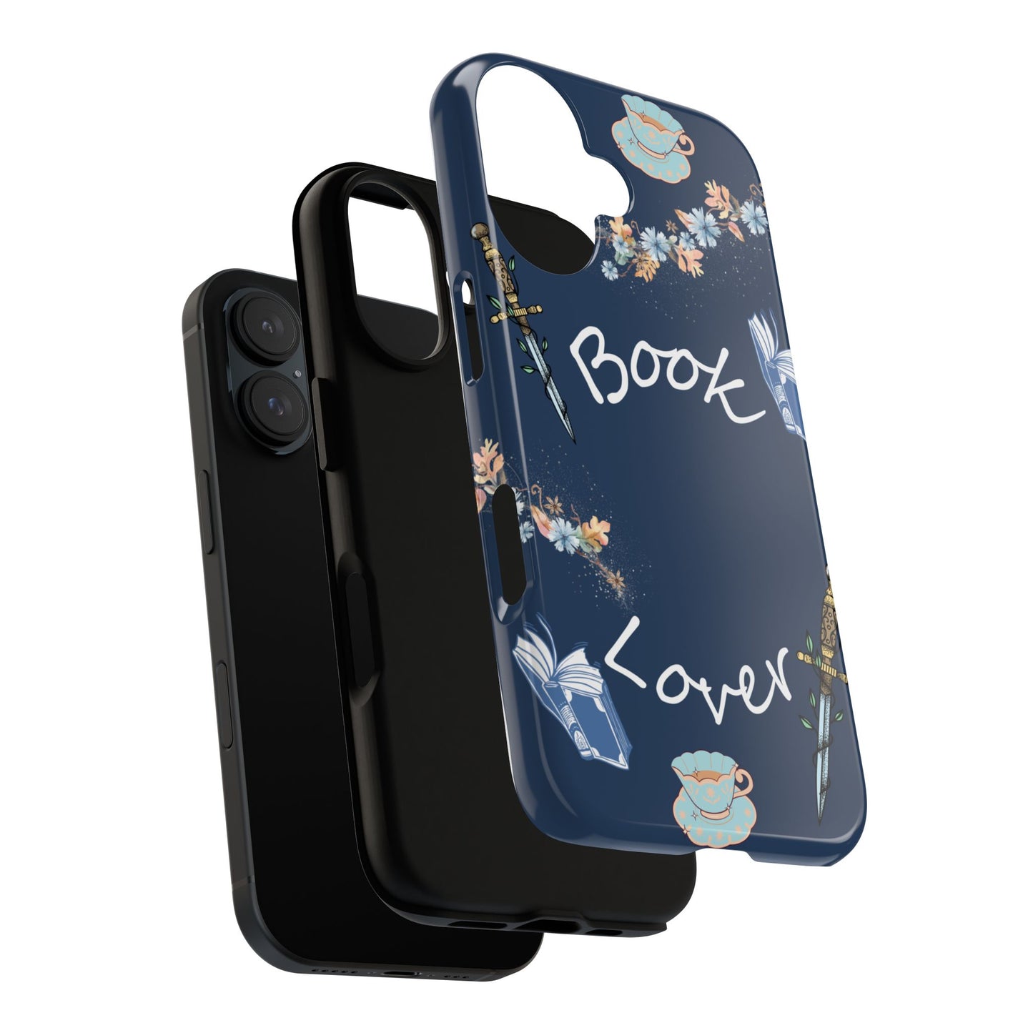 Book Lover Navy Phone Case