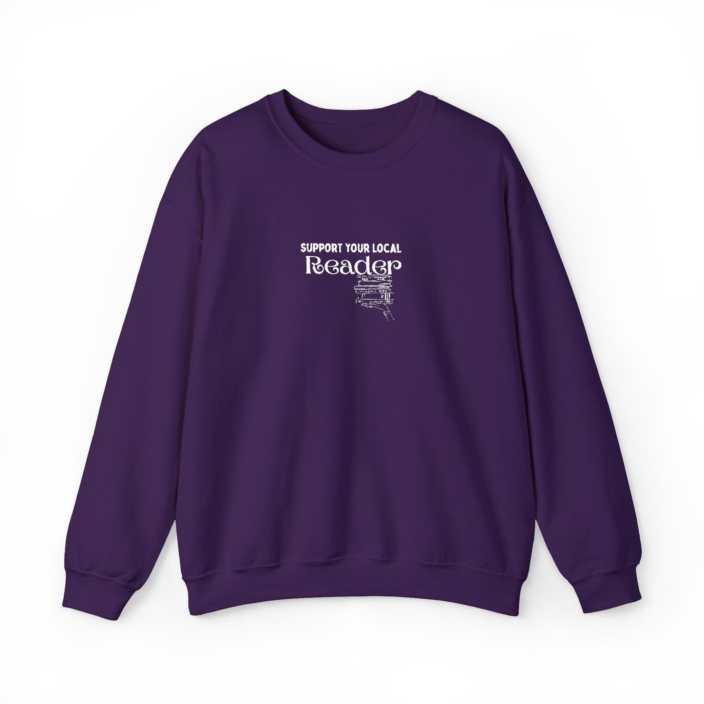 Support Your Local Reader Embroidered Crew