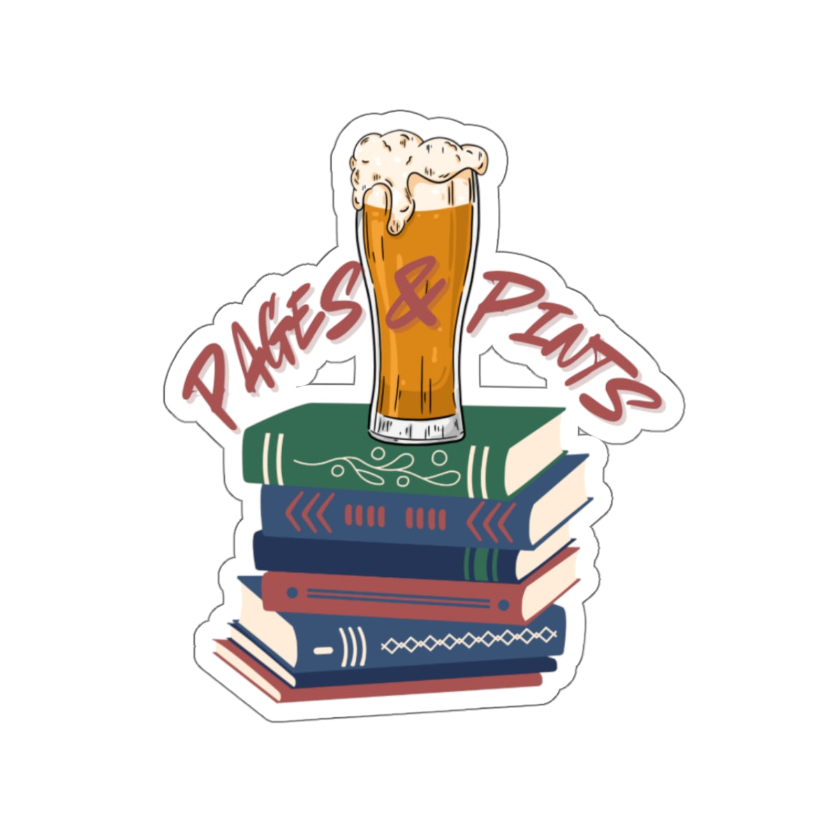 Pages & Pints Sticker