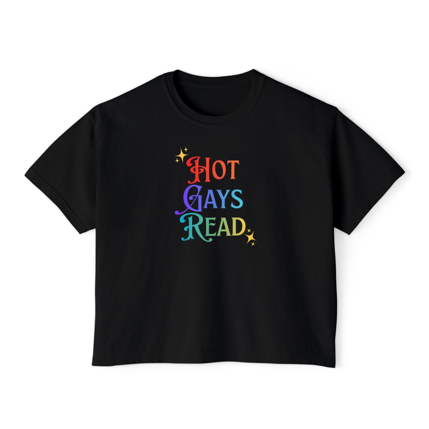 Hot Gays Read Cropped Tee