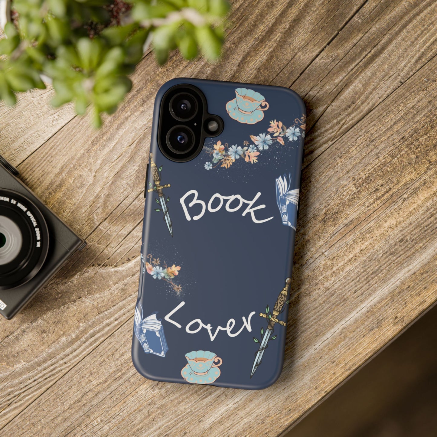 Book Lover Navy Phone Case