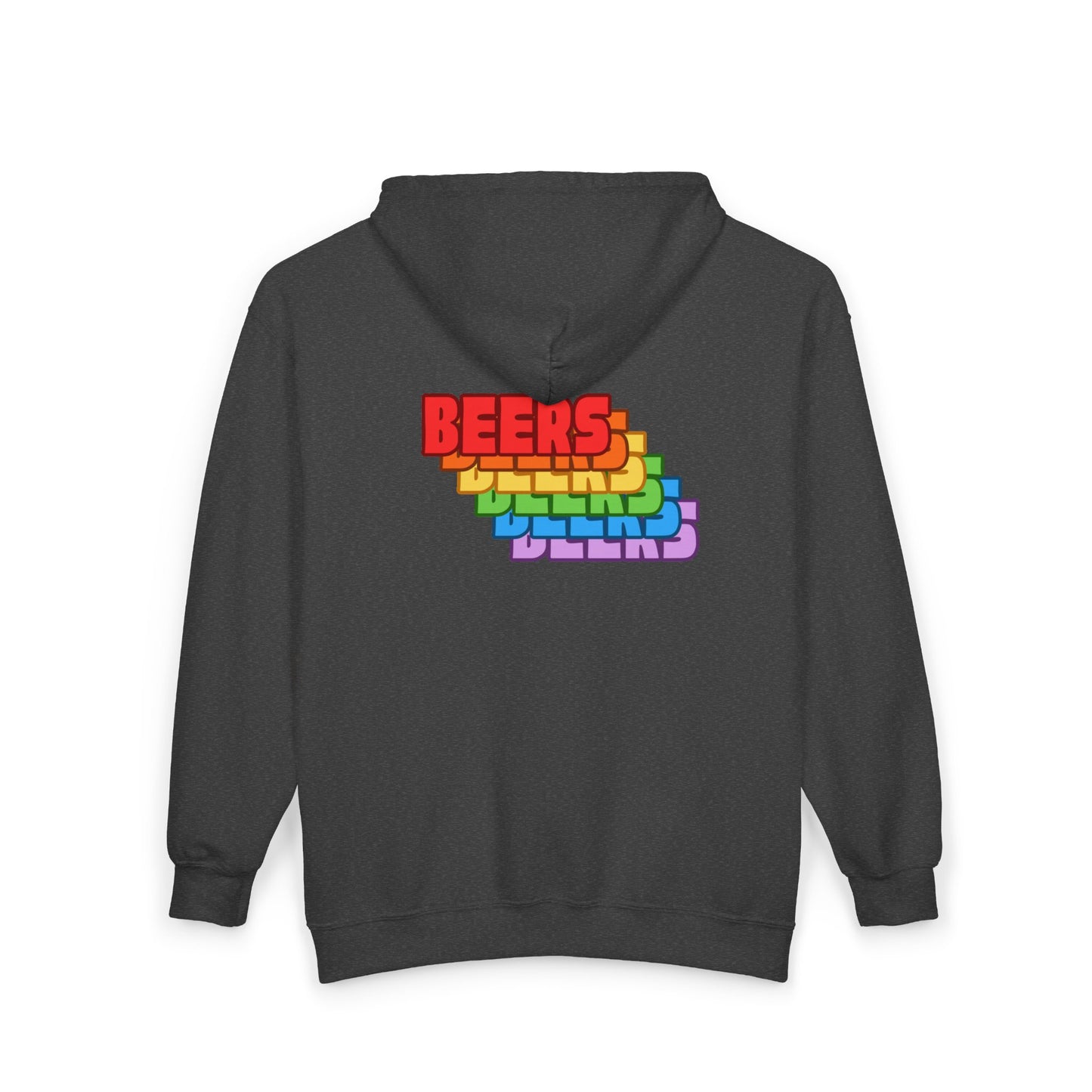 Rainbow 'BEERS' Zip Hoodie