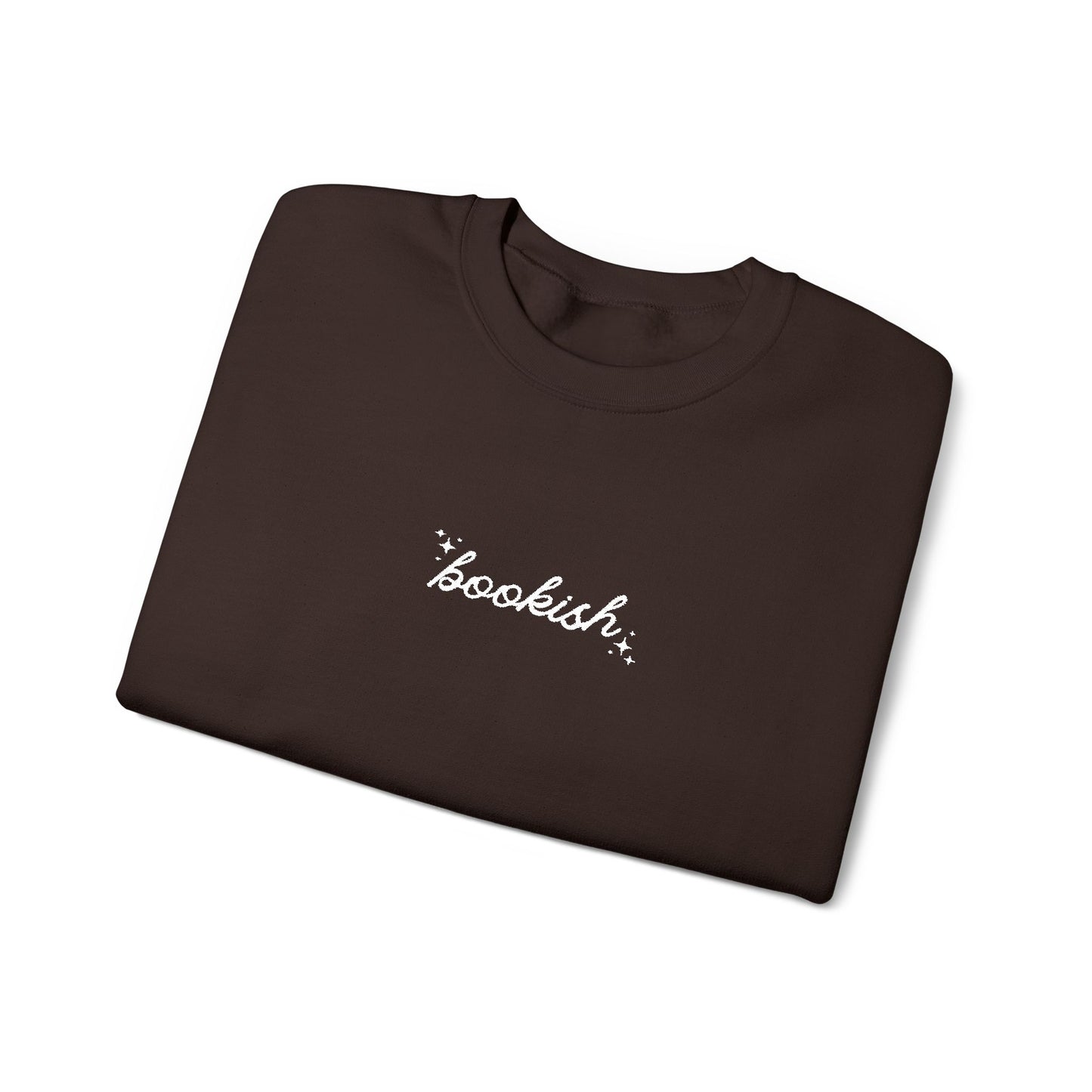 Embroidered 'Bookish' Crewneck