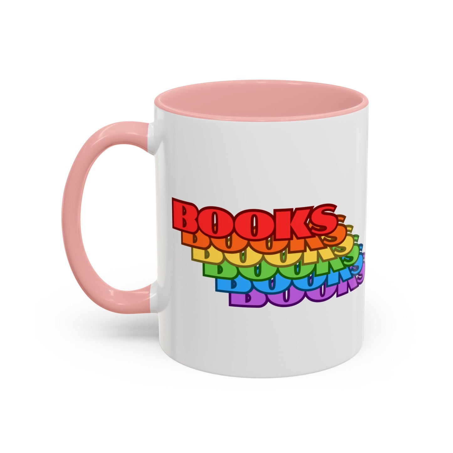 Books Rainbow Accent Mug