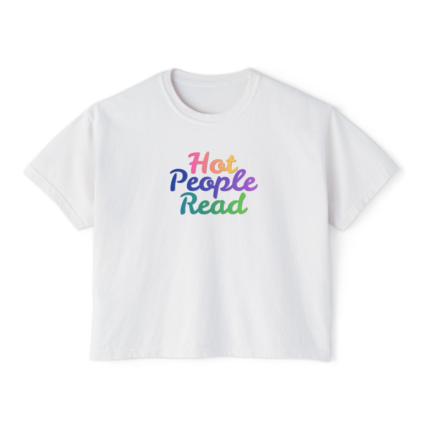 Hot People Read Cropped Tee