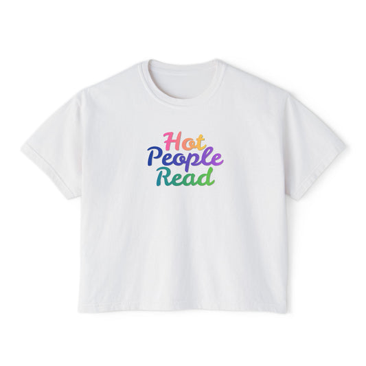 Hot People Read Cropped Tee