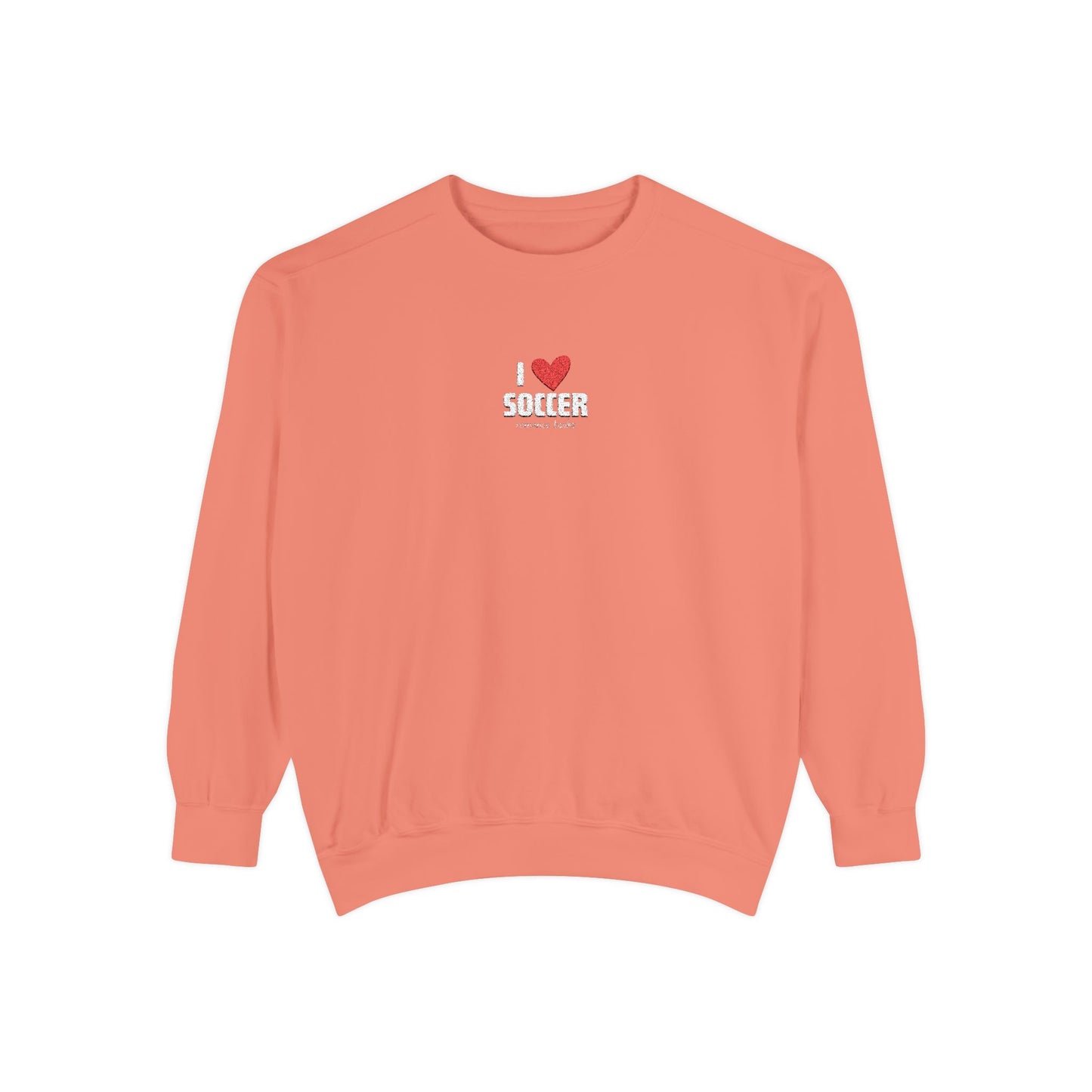 I Heart Soccer Embroidered Crewneck