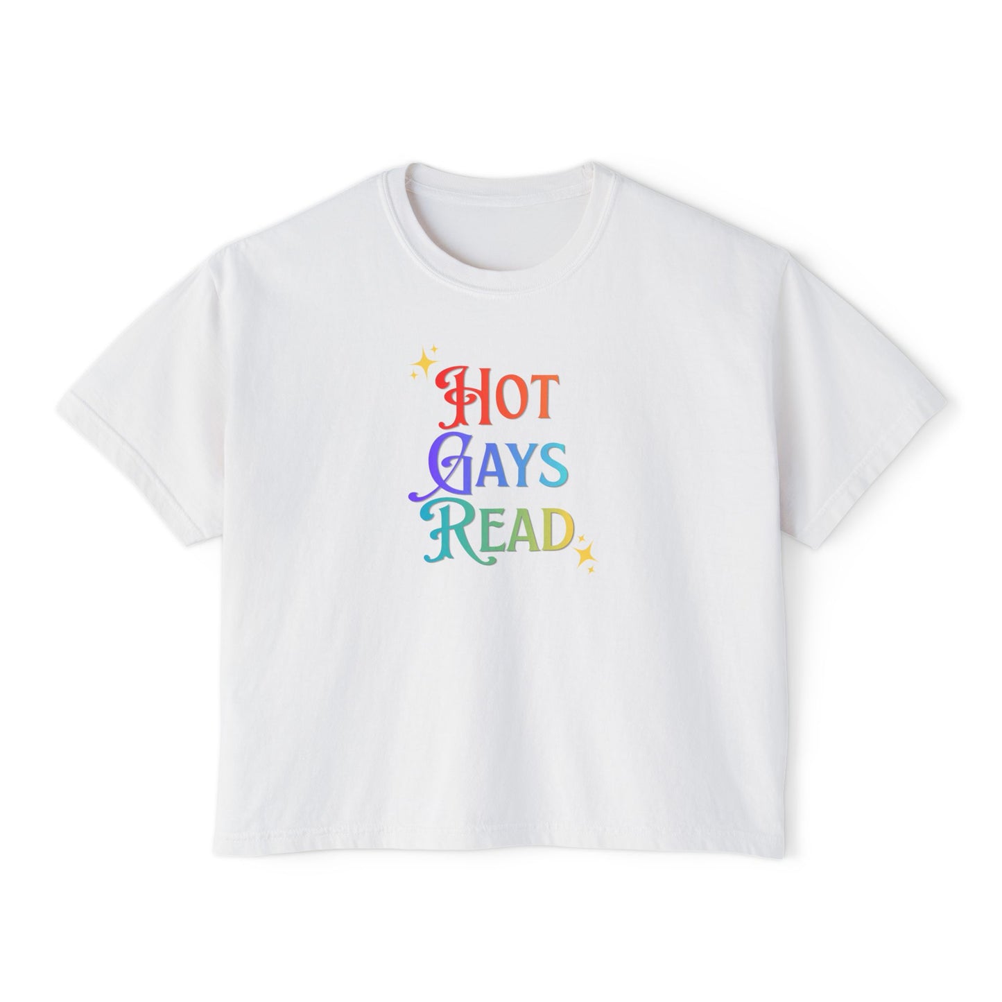 Hot Gays Read Cropped Tee